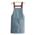 thumbnail image 2 of Ludlz Work Apron Waterproof Oil-proof Kitchen Apron with Large Pockets Durable Stylish Workwear for Home Garden, 2 of 8