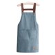 thumbnail image 1 of Delantal de trabajo impermeable y resistente al aceite, delantal de cocina con bolsillos grandes, ropa de trabajo duradera y elegante para el hogar y el jardín., 1 of 8