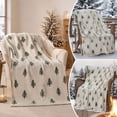 thumbnail image 4 of Christmas Tree Print Throw Blanket, Soft Cozy Warm Lightweight Blanket for Sofa Couch Bed, Farmhouse Winter Home Decor Holiday Gift, 4 of 7
