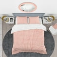 thumbnail image 2 of Designart 'Living Coral Pink' Mid-Century Modern Duvet Cover Set, 2 of 4