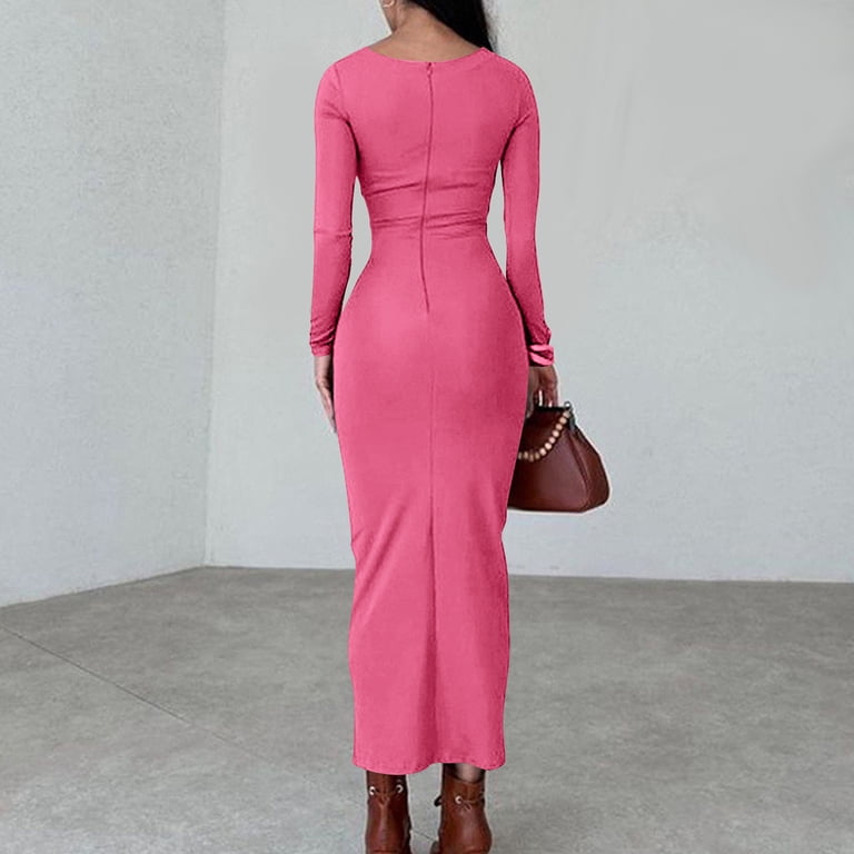 hot pink satin dress mini Maruko Mini Dress in Satin Bright Dark Pink