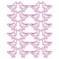 thumbnail image 3 of Rosy Iron and Plastic Paper Clips for Office Use 50pcs Chick Shaped Durable Clips for Documents and, 3 of 9