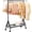 Black, variant on TreGazze Heavy Duty Clothes Rack for Hanging Clothes, Rolling Clothing Rack Load 450 lbs for Bedroom Laundry, Silver