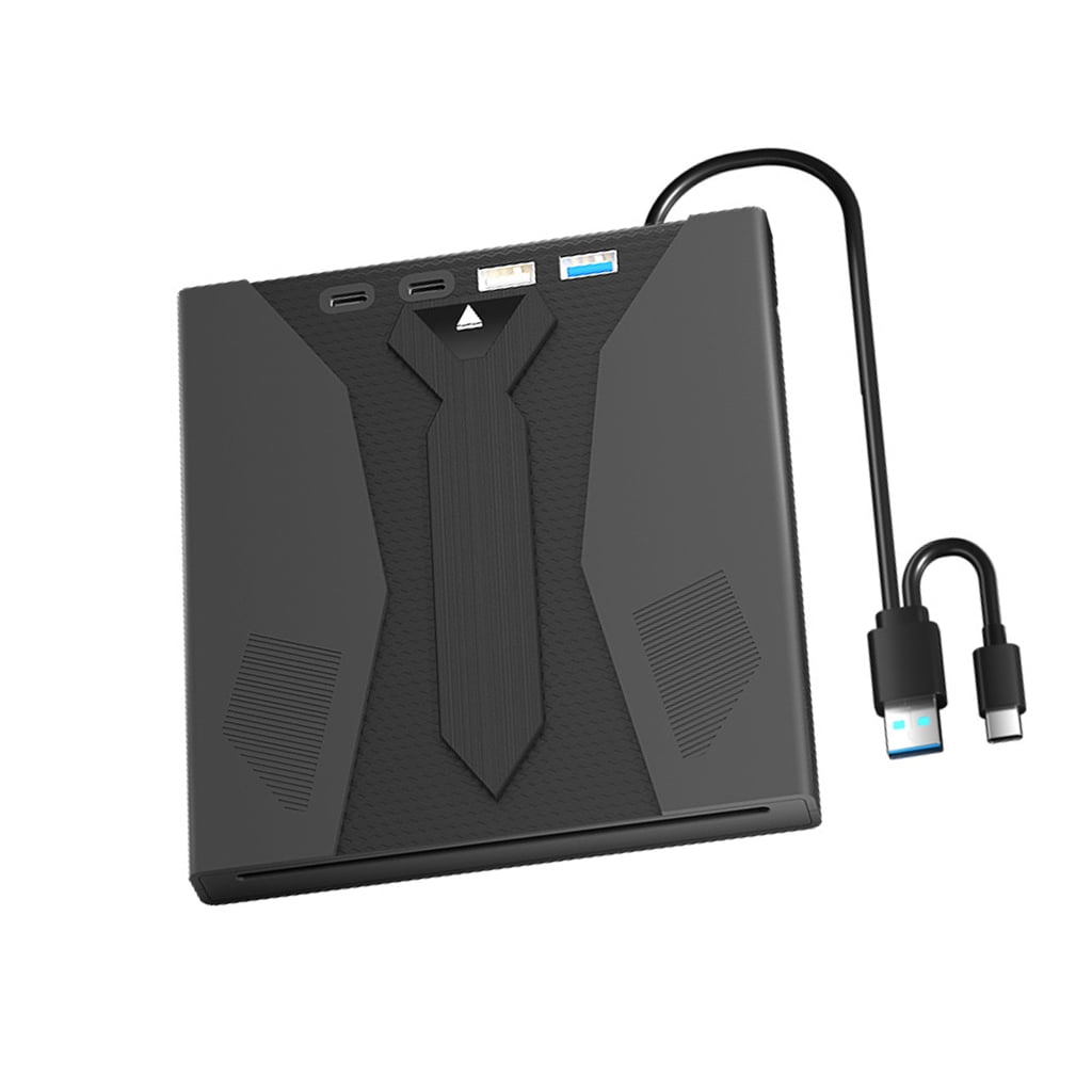 USB3.0 Type C Slot Loading External Opticals Drive Slimmer & Plug and Play Design for Multiple Devices USB3.0 Port 5Gbps