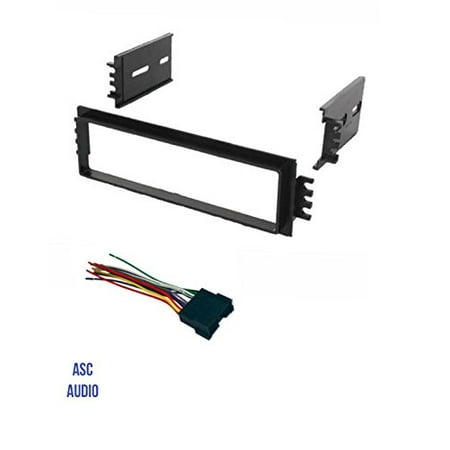 2002 Accent (ASC Car Stereo Radio Dash Install Kit and Wire Harness for installing a Single Din Aftermarket Radio for 2002 2003 2004 2005 Hyundai)