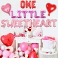 thumbnail image 4 of One Little Sweetheart Valentine’s Day Theme Party Decorations, Foil Balloon Set for Valentine’s First Birthday Party Supplies, Sweet Heart Balloon Kits for Valentines One-Year Anniversary, 4 of 7