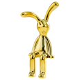 thumbnail image 2 of Steadline Electroplated Gold Rabbit Figurine with Crystal Base - Decorative Home Accent for Living Room Bedroom Shelf Display and Gift Giving Occasions - Elegant Holiday Decor Idea, 2 of 7