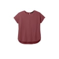 thumbnail image 3 of MERCER+METTLE Women's Stretch Crepe Crew | Lightweight Short Sleeve Top for Women, Dressy T-Shirt for Work & Casual Wear - Rosewood 3XL, 3 of 4