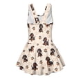 thumbnail image 5 of Tutolipy Dachshunds Sleeveless Bathing Suit, Back Strap Girls One Piece Swimsuit Cute Built in Liner Girls’ Swimwear One Piece for Beach, Size 6-7 Years, 5 of 8