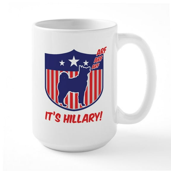 CafePress - It's Hillary Large Mug - 15 oz Ceramic Large White Novelty Mug