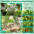 thumbnail image 5 of Laijoy Metal Garden Trellis for Climbing Plants, 2 Pack Fence Trellis Panels, 71" Tall Retro Style Cucumber Trellis, Decorative Plant Support Stand, 5 of 8
