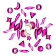 thumbnail image 2 of Soidarity Juego de 50 piezas de cristal de cristal en forma específica, excelente brillo, diamantes de imitación personalizados para Juegos de manicura Rosa roja, 2 of 6