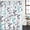 Navy blue, teal, variant on Grey Brown Botanical Shower Curtain Set - Small 36" x 72" Washable Bathtub Curtain with 12 Hooks, Watercolor Spring Floral Summer Leaf Waterproof Fabric Shower Curtains for Bathroom/Bathtub Décor