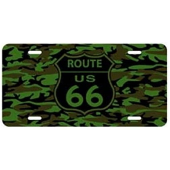 RT Route 66 Camouflage License Plate - X410