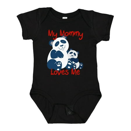 

Inktastic My Mommy Loves Me Panda Gift Baby Boy or Baby Girl Bodysuit