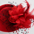 Fascinators Hats Women Flower Feather Church Pillbox Hat Vintage Dress ...