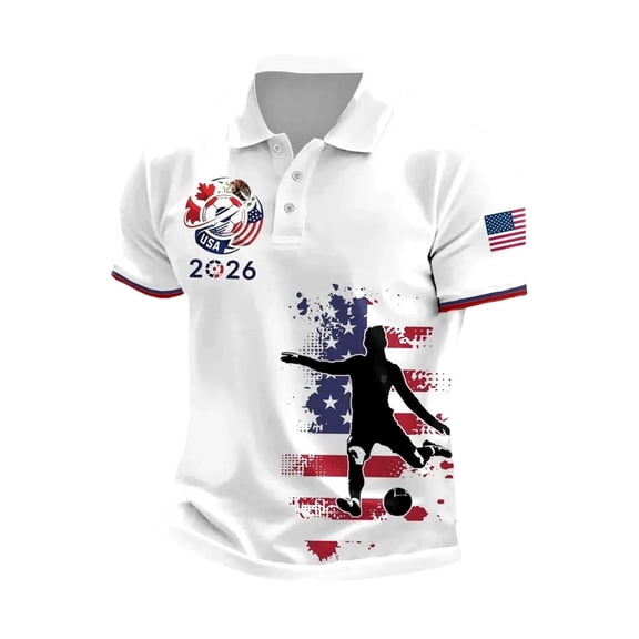 2026 Mexico Soccer Mens Polo Shirts Short Sleeve Casual Collared Pullover Summer Tops Soccer Shirt for Men Indoor Outdoor Activities Daily Wear