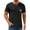 Black, variant on Men's Summer Casual 4-Button Short Sleeve T-Shirt Stylish, Lightweight, Versatile, Available in Multiple Colors and Sizes