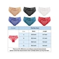 thumbnail image 2 of Spencer 6-Pack Women's Stretch Lace Cheeky Panties Womens Underwear Seamless Bikini Lace Panty Half Coverage Panties, Size S to XL, 2 of 11