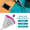 thumbnail image 1 of Enrollador De Cable Cable de datos USB para frutas, protector de mordeduras, enrollador de cable universal (Pitaya), 1 of 5