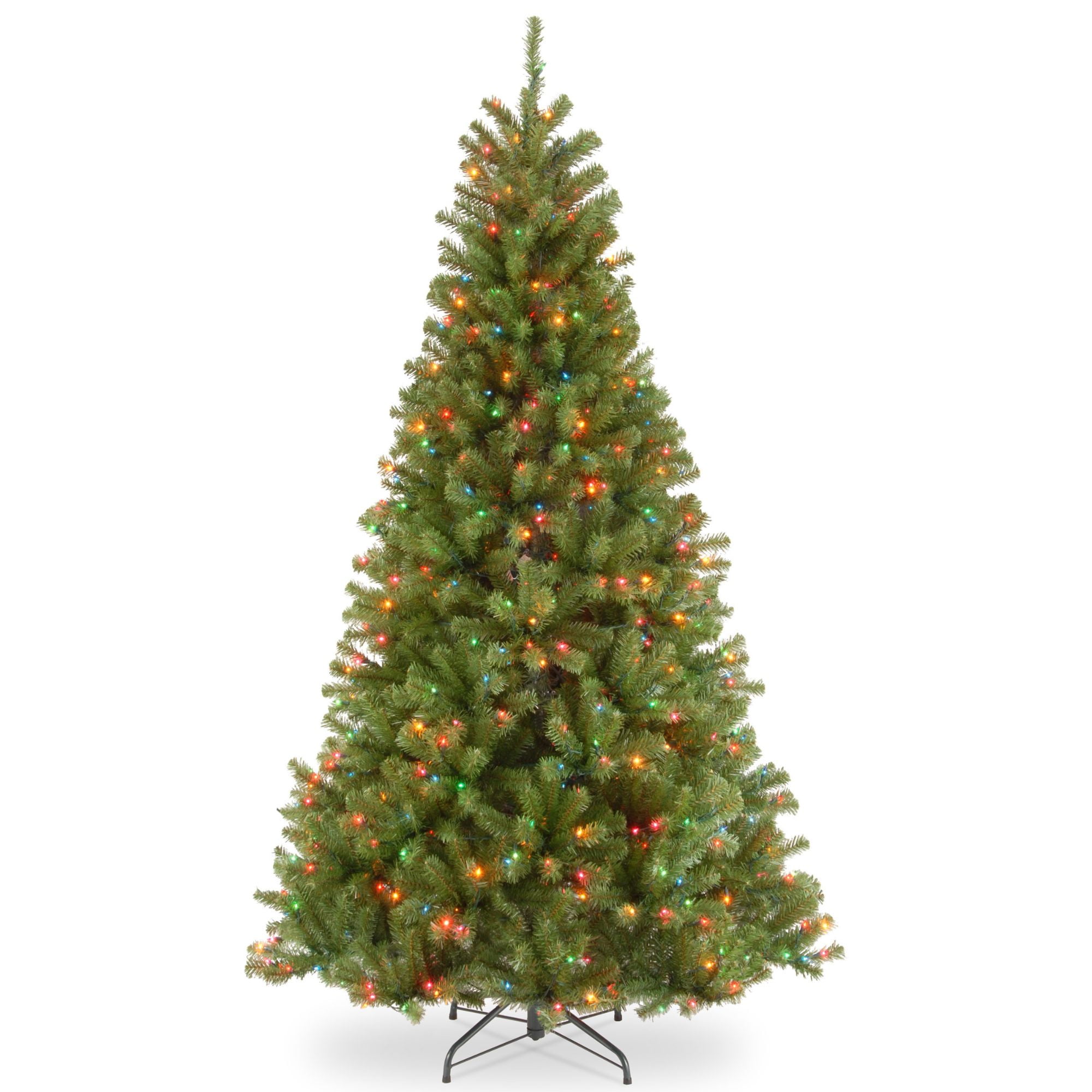 6.5’ Prelit North Valley Spruce Artificial Christmas Tree Multicolor