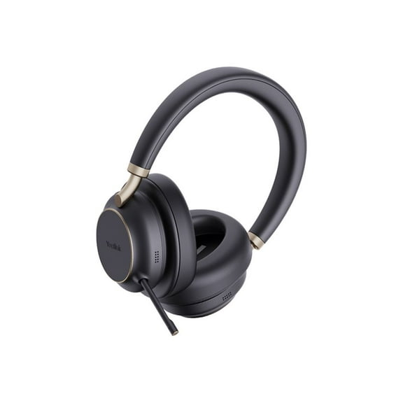 Yealink BH76 Plus - Headset - on-ear / full size - Bluetooth - wireless - active noise canceling - USB-A via Bluetooth adapter - black - Certified for Microsoft Teams
