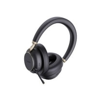 Yealink BH76 Plus - Headset - on-ear / full size - Bluetooth - wireless - active noise canceling - USB-A via Bluetooth adapter - black - Certified for Microsoft Teams