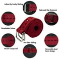 thumbnail image 2 of TRGPSG Men's Web Belt Solid Color Adjustable Strap Casual One Size Canvas Belt, 2 of 4