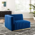 thumbnail image 6 of Conjure Channel Tufted Performance Velvet Left-Arm Chair, 6 of 6