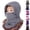 darkgray, variant on DEBGFS Kids Balaclava Ski Mask - Winter Ninja Face Mask with Hood - Cold Weather Snow Hat & Neck Warmer for Toddlers Boys & Girls,black