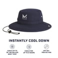 thumbnail image 2 of MISSION Cooling UPF Bucket Hat - Unisex Sun Hat for Hiking, Golfing & Fishing - Sweat & Water Activated Technology - Navy, 2 of 5