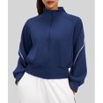 thumbnail image 5 of Female Fleece Full Zip Up Jacket Whale Blue XL, 5 of 10