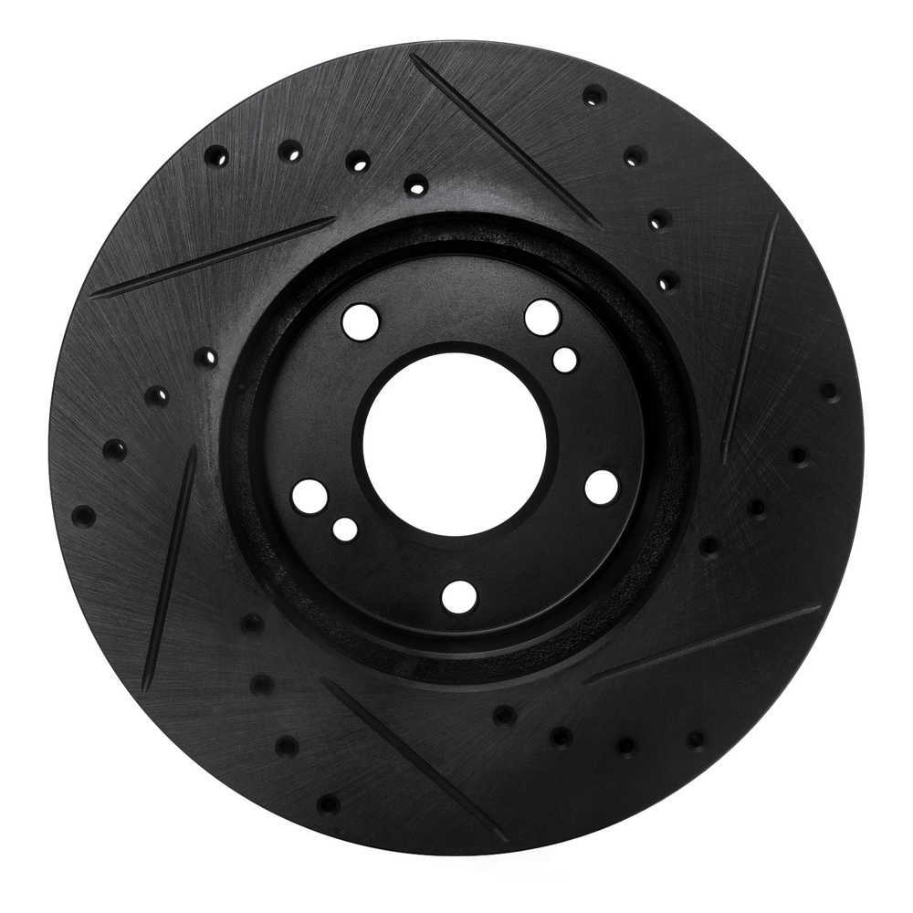 Dynamic Friction Company 633-67033L DFC Brake Rotor - Drilled And Slotted - Black