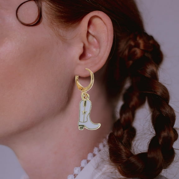 WRITWAA Cowgirl Earrings for Women, 2 Pairs Assorted Colors, Western Style Jewelry Accessories for Everyday Wear