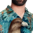 thumbnail image 5 of Platypus Men's Casual Short Sleeve Button Down Shirts - Printed Summer Beach Tops for Men and Women, 5 of 6