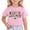 C81 Pink, variant on CONZONE Independence Day Girls Tshirts Short Sleeve 4Th Of July T Shirts For Girls Usa Letter Graphic Crew Neck Fashion 250Th Anniversary Kids Spring Summer Tops