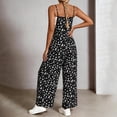 thumbnail image 6 of Dungarees for Women Summer Jumpsuits Playsuit Overalls Pregnancy Maternity Loose Casual Holiday Wear with Side Pockets Adjustable Straps Black XL, 6 of 6