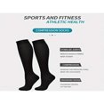 thumbnail image 3 of Lindbes 4pairs Black Compression Socks For Sports, 3 of 4