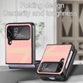 thumbnail image 3 of Dteck For Samsung Galaxy Z Flip4,6.7 inch,Shockproof Folding Slim PC Case Cover Support Wireless Charging,Pink, 3 of 6