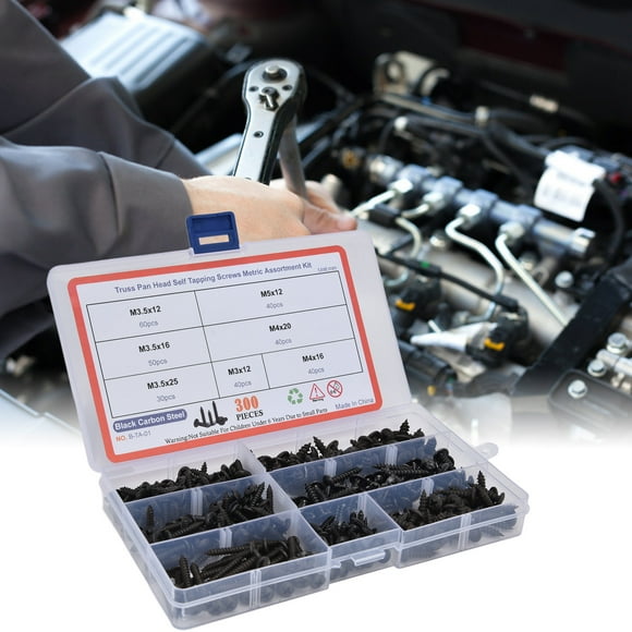 Self Tapping Screws, Wear M3 M3.5 M4 M5 Screw Assortment Kit Standard Sizes For Machinery Repair