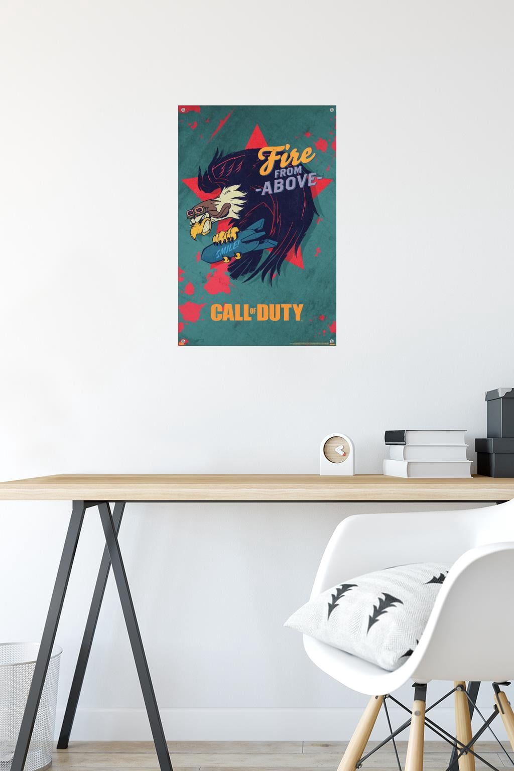 Call of Duty: Vanguard - Fire From Above Wall Poster with Pushpins, 14.725" x 22.375"