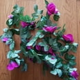 thumbnail image 3 of Mucalis 1 Pack Purple Artificial Flowers Garland 7.2FT Rose Vines Fake Plants Hanging Floral Vine for Wedding Party Decorations Home Decor, 3 of 6