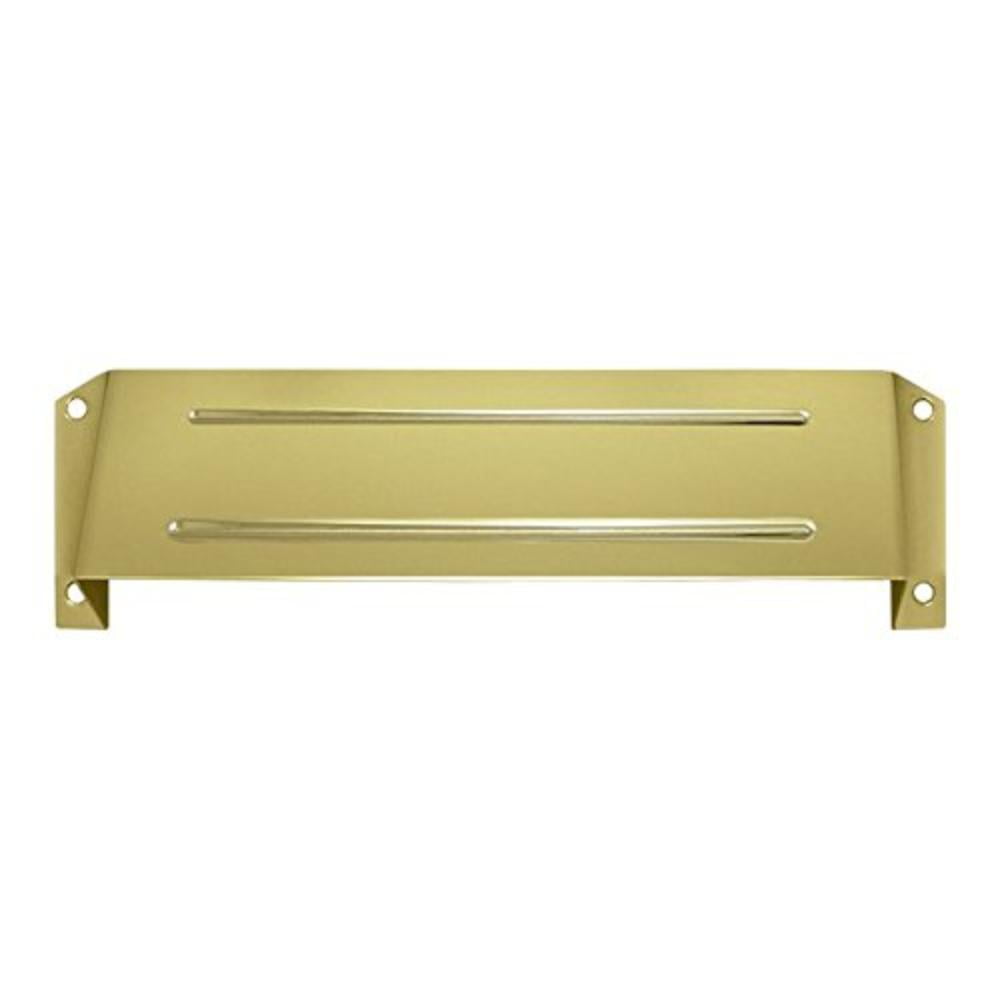MSH158U26D Solid Brass Mail Slot Hood for Open Back Plates in Satin