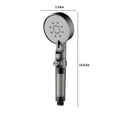 thumbnail image 5 of Hyknon Filtered Shower Head with Handheld High Pressure 5-Spray Modes Shower Heads Set with Hose & Holder Non-Clogging Plastic Showerhead for Bathtub Bathroom Accessories, 5 of 5