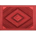 thumbnail image 1 of Ahgly Company Indoor Rectangle Abstract Red Contemporary Area Rugs, 2' x 4', 1 of 4