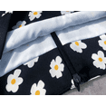 thumbnail image 3 of Rush Women's Casual Floral Print Satin Silk High Waist Zipper Mini Short Skirt, Black Flowers, S S1504, 3 of 9