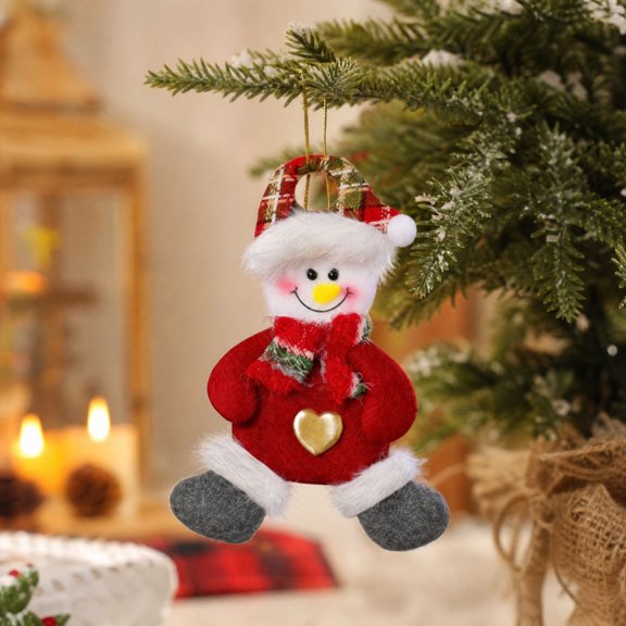 JHRGJIO Christmas Character Hanging Ornament with Heart Embellishment, Xmas Tree Pendant Accent, Festive Decor Display Christmas Decorations Indoor Outdoor Winter Decor