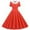 Red, variant on Lolmot Women's Lapel Hepburn Dress 50s 60s Vintage Polka Dot Cocktail Audrey Rockabilly A-Line Wedding Party Midi Dress Short Sleeve Swing Party Evening Prom Gown Dress