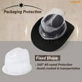 thumbnail image 6 of WHIPPY Western Cowboy Hat for Men Women Adjustable Cowgirl Hat Wide Brim Beach Cowboy Hat, 6 of 6