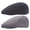 BLACK+GREY, variant on SKYCARPER Men's Cotton Newsboy Hat with Elastic Design